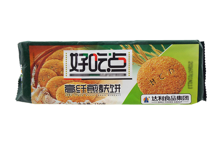 HAOCHIDIAN HIGH FIBER WHEAT BRAN BISCUIT 110G